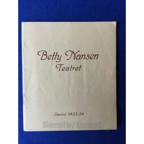 Betty Nansen Teater 1934 - 35 - A 5 - P�n