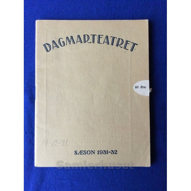 Dagmar Teater 1931 - 32 - A 5 - Pn