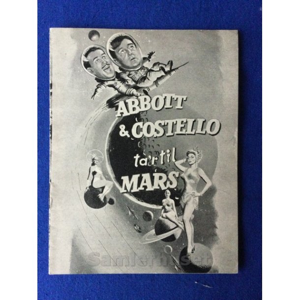 Abbott og Costello - tar til Mars - A5 - Pn