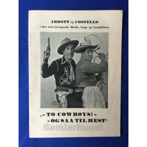 Abbott og Costello - To Cowboys - A5 - Pn