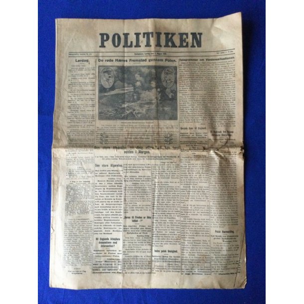 Politiken 7. August 1920
