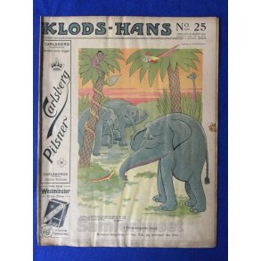 Klods - Hans - Politisk Vittighedsblad med Tegninger af A.Schmidt,G,Wegner.P.Fischer.m.m. No25  1914