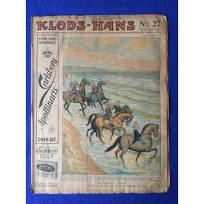 Klods - Hans - Politisk Vittighedsblad med Tegninger af A.Schmidt,G,Wegner.P.Fischer.m.m. No27  1917