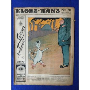 Klods - Hans - Politisk Vittighedsblad med Tegninger af A.Schmidt,G,Wegner.P.Fischer.m.m. No20  1917