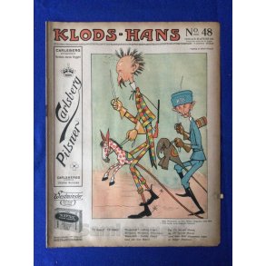 Klods - Hans - Politisk Vittighedsblad med Tegninger af A.Schmidt,G,Wegner.P.Fischer.m.m. No48  1916