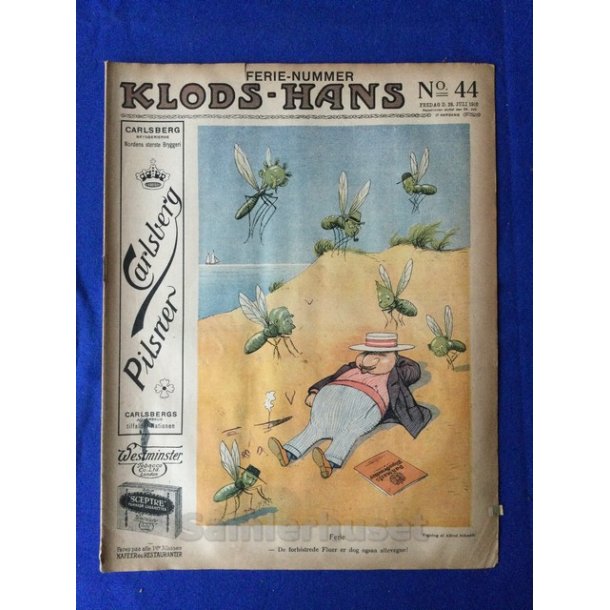 Klods - Hans - Politisk Vittighedsblad med Tegninger af A.Schmidt,G,Wegner.P.Fischer.m.m. No44  1916