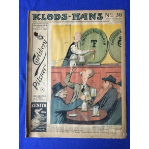 Klods - Hans - Politisk Vittighedsblad med Tegninger af A.Schmidt,G,Wegner.P.Fischer.m.m. No36  1916
