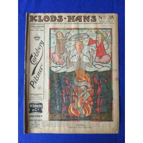 Klods - Hans - Politisk Vittighedsblad med Tegninger af A.Schmidt,G,Wegner.P.Fischer.m.m. No35  1916