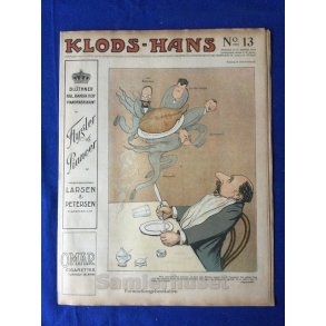 Klods - Hans - Politisk Vittighedsblad med Tegninger af A.Schmidt,G,Wegner.P.Fischer.m.m. No13  1918