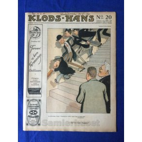 Klods - Hans - Politisk Vittighedsblad med Tegninger af A.Schmidt,G,Wegner.P.Fischer.m.m. No20  1919