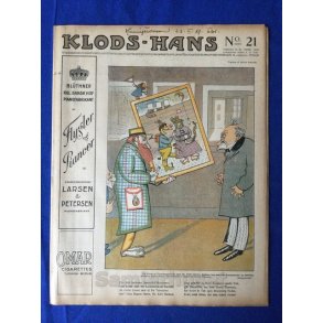 Klods - Hans - Politisk Vittighedsblad med Tegninger af A.Schmidt,G,Wegner.P.Fischer.m.m. No21  1919