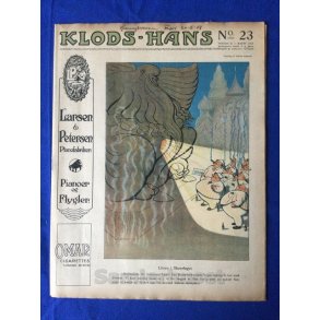 Klods - Hans - Politisk Vittighedsblad med Tegninger af A.Schmidt,G,Wegner.P.Fischer.m.m. No23  1919