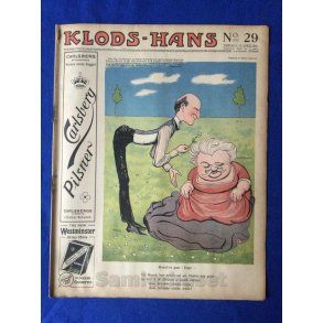 Klods - Hans - Politisk Vittighedsblad med Tegninger af A.Schmidt,G,Wegner.P.Fischer.m.m. No29  1914