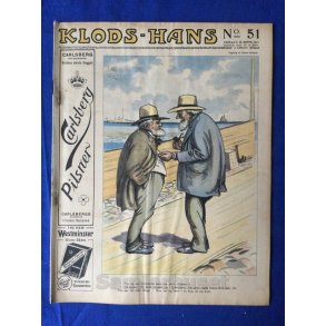 Klods - Hans - Politisk Vittighedsblad med Tegninger af A.Schmidt,G,Wegner.P.Fischer.m.m. No51  1914