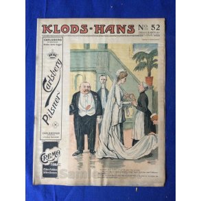 Klods - Hans - Politisk Vittighedsblad med Tegninger af A.Schmidt,G,Wegner.P.Fischer.m.m. No52  1914