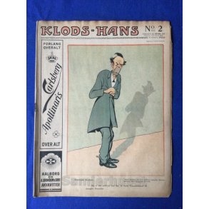 Klods - Hans - Politisk Vittighedsblad med Tegninger af A.Schmidt,G,Wegner.P.Fischer.m.m. No2  1917