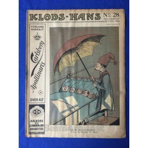 Klods - Hans - Politisk Vittighedsblad med Tegninger af A.Schmidt,G,Wegner.P.Fischer.m.m. No28  1917