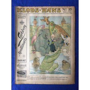 Klods - Hans - Politisk Vittighedsblad med Tegninger af A.Schmidt,G,Wegner.P.Fischer.m.m. No35  1917