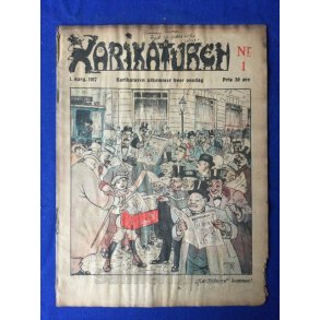 Karikaturen - Norsk Politisk Vittighedsblad - Nr. 1 - 1917 - Lidt mus i kanten !