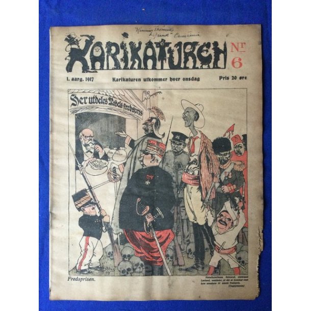 Karikaturen - Norsk - Politisk Vittighedsblad - Nr. 6 - 1917 - Lidt mus i kanten !