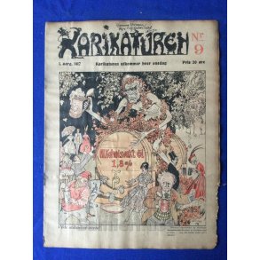 Karikaturen - Norks - Politisk Vittighedsblad - Nr. 9 - 1917 - Lidt mus i kanten !