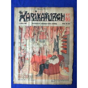 Karikaturen - Norsk - Politisk Vittighedsblad - Nr. 46 - 1917 - Lidt mus i kanten !