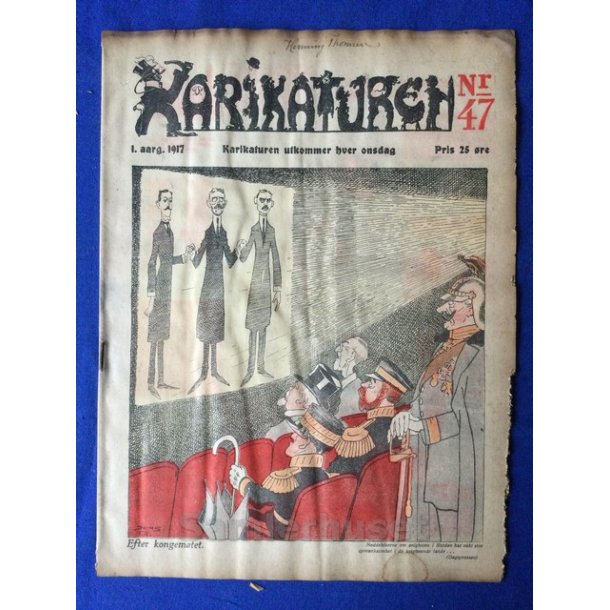 Karikaturen - Norsk - Politisk Vittighedsblad - Nr. 47 - 1917 - Lidt mus i kanten !