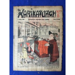 Karikaturen - Norsk - Politisk Vittighedsblad - Nr. 8 - 1918 - Lidt mus i kanten !