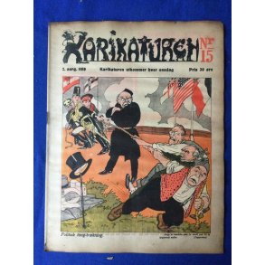 Karikaturen - Norsk - Politisk Vittighedsblad - Nr. 15 - 1918 - Lidt mus i kanten !