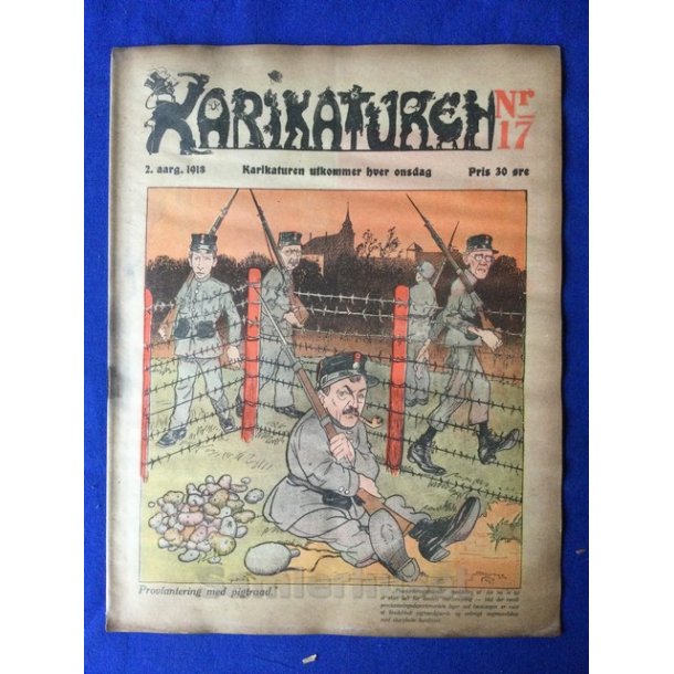 Karikaturen - Norsk - Politisk Vittighedsblad - Nr. 17 - 1918 