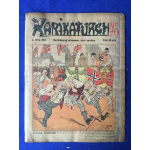 Karikaturen - Norsk - Politisk Vittighedsblad - Nr. 20 - 1918 