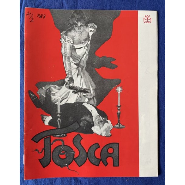 Tosca - Opera 1988 - Det Kongelige Teater - Program A5 - Pn