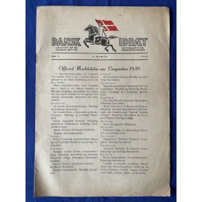 Dansk Idrt - 4. Marts 1939  - A 4 - Pn