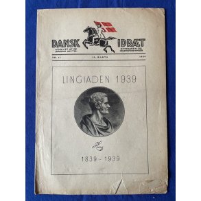 Dansk Idrt - Marts 1939  - A 4 - Rift i Forsiden !