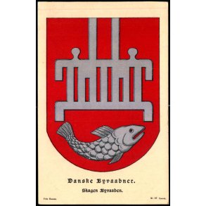 Danske Byvaabner - Skagen Byvaaben - Fritz Benzen 57 - Ubrugt
