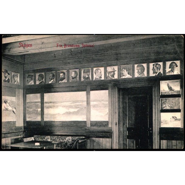 Skagen - Fra Br�ndums Spisesal - Laurits Schjelde u/n - Ubrugt