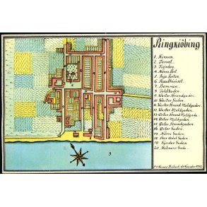 Ringk�bing - Kopi af kort fra 1.November 1782 