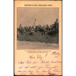 Brnehjlpsdagen 1905 - Fra Brnenes Kontors Teltlejr ved Jonstrup 1904 - u/n - Brugt - Rift1