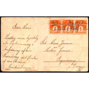 Postkort - Blkannuleret 6 - 1 - 1914 - Brugt