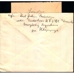 Brev med indhold (1 Ark) fra Vesterbros K.F.U.M. Sommerlejr 1943 - Magleby - Klippinge - Brugt