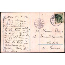 Bornholm - Allinge Havn - Stjernestempel Anholt Havn p bagsiden - A. Schuster 2419 - Brugt