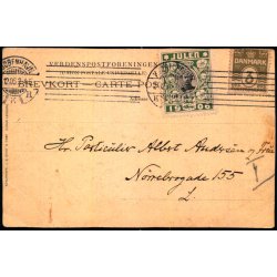 Familien Fischer nsker gldelig Jul og et godt Nytr - Qvist u/n - Brugt - Julemrke  24/12 - 1906 