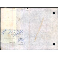 Banepakke DSB/Hillerd,Frederiksvrk,Hund Jernbane  - Flgeseddel - 7 - 10 - 77 - 3x4, kr - Stemplet