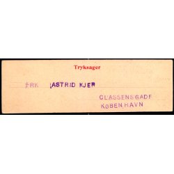 Kbenhavn - Glyptoteket - Tryksag u/n - &frac12; portkortstrelse