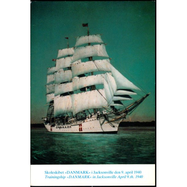 Skoleskibet "Danmark" i Jacksonville den 9. april 1940 - Ubrugt