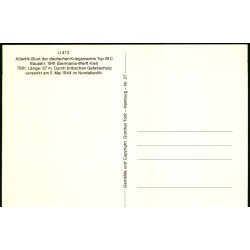 U 473 - Atlantik - Boot deutchen Krigsmarine - G. Todt 27 - Ubrugt