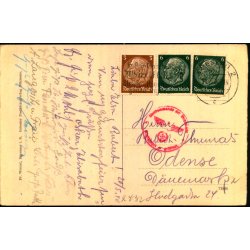 Censurpostkort fra Tyskland  21 - 5 - 40 - Til Odense