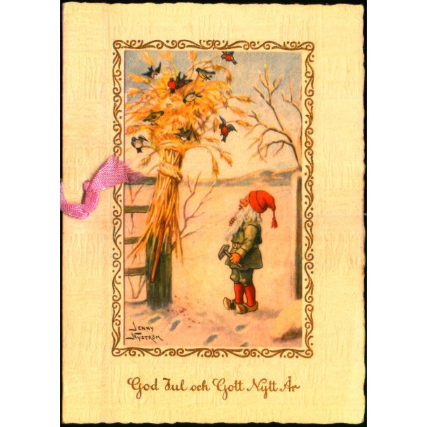 Jenny Nystrm - God jul och Gott Nytt r - Foldet kort - u/n