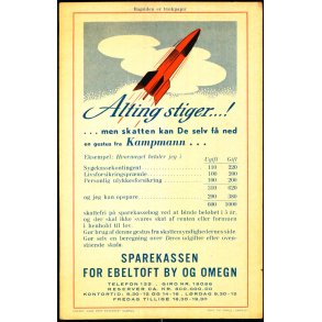 Sparekassen for Ebeltoft By og Omegn - Bagsiden er Trkpapir