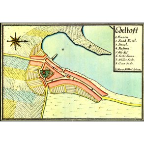 Ebeltoft - Kopi af kort fra 3. Sept. 1782 - Ubrugt